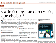 Tablet Screenshot of carte-ecologique.com